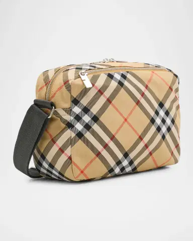 Burberry Men's Check Essential Crossbody Bag | Thumbnail 5 Burberry Men's Check Essential Crossbody Bag | Thumbnail 5