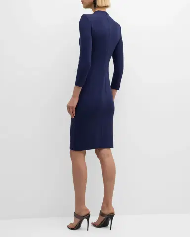 Giorgio Armani Milano Twist-Front Jersey Dress | Thumbnail 4