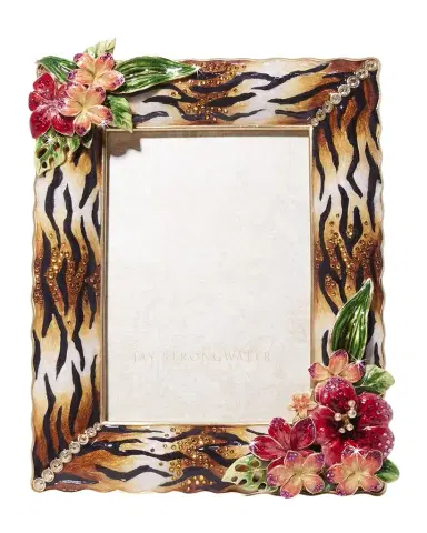 Jay Strongwater Tropical Flower Frame, 5" x 7" | Thumbnail 1