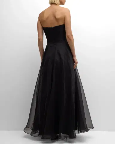 Theia Teresa Draped Strapless Gown | Thumbnail 6