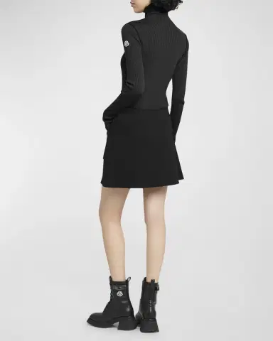 Moncler Extra Fine Wool Ribbed Turtleneck Sweater | Thumbnail 3 Moncler Extra Fine Wool Ribbed Turtleneck Sweater | Thumbnail 3