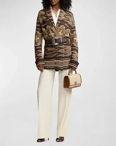 Ralph Lauren Collection Silk-Linen Shawl-Collar Cardigan | Thumbnail 2 Ralph Lauren Collection Silk-Linen Shawl-Collar Cardigan | Thumbnail 2