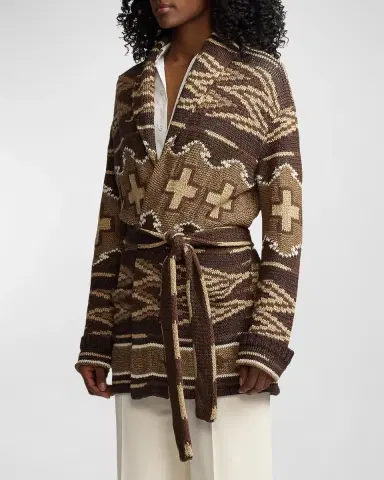 Ralph Lauren Collection Silk-Linen Shawl-Collar Cardigan | Thumbnail 7 Ralph Lauren Collection Silk-Linen Shawl-Collar Cardigan | Thumbnail 7