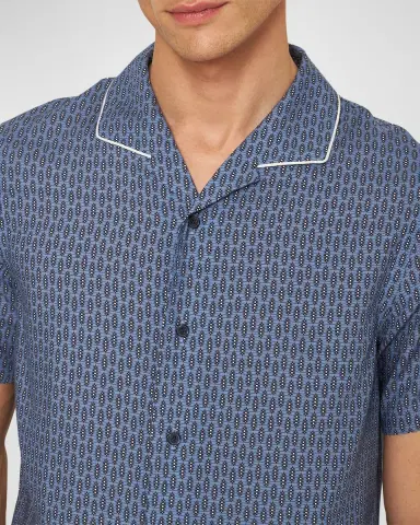 Orlebar Brown Men's Hibbert Perez Camp Shirt | Thumbnail 4 Orlebar Brown Men's Hibbert Perez Camp Shirt | Thumbnail 4