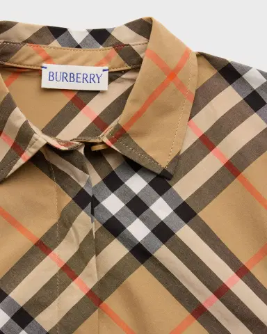 Burberry Girl 's Giuletta Check-Print Shirt Dress | Thumbnail 3 Burberry Girl 's Giuletta Check-Print Shirt Dress | Thumbnail 3