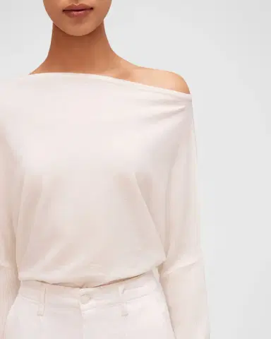 Simkhai Lavina Draped Off-Shoulder Sweater | Thumbnail 5 Simkhai Lavina Draped Off-Shoulder Sweater | Thumbnail 5