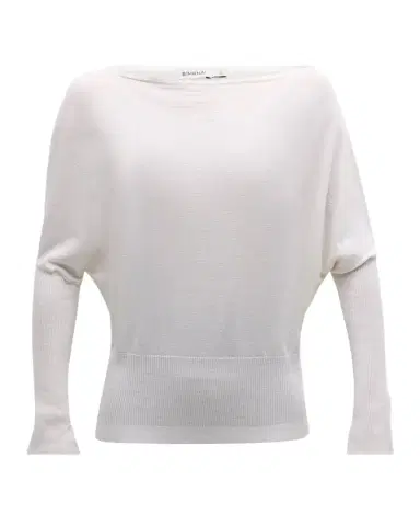 Simkhai Lavina Draped Off-Shoulder Sweater | Thumbnail 1 Simkhai Lavina Draped Off-Shoulder Sweater | Thumbnail 1
