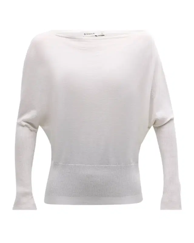 SIMKHAI Lavina Draped Off-Shoulder Sweater