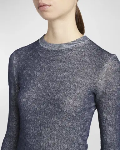 Giorgio Armani Shiny Viscose Knit Top | Thumbnail 5 Giorgio Armani Shiny Viscose Knit Top | Thumbnail 5
