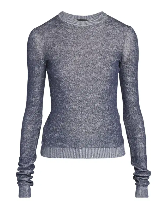 Giorgio Armani Shiny Viscose Knit Top