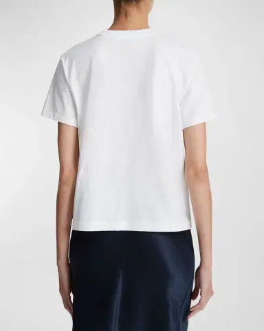 Vince Short-Sleeve Pima Cotton Crewneck T-Shirt | Thumbnail 6 Vince Short-Sleeve Pima Cotton Crewneck T-Shirt | Thumbnail 6