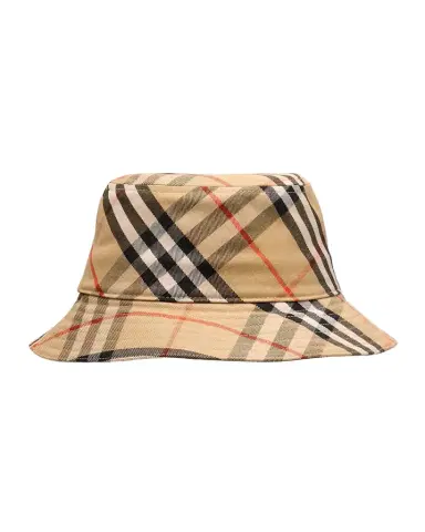 Burberry Men's Check EKD Bucket Hat | Thumbnail 1 Burberry Men's Check EKD Bucket Hat | Thumbnail 1