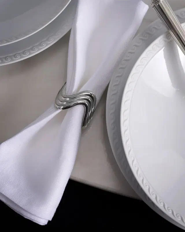 L 'Objet Ripple Napkin Rings Jewels, Set of 4