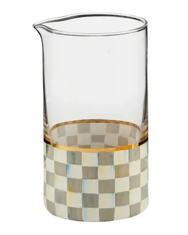 MacKenzie-Childs Sterling Check Mixing Glass | Thumbnail 1