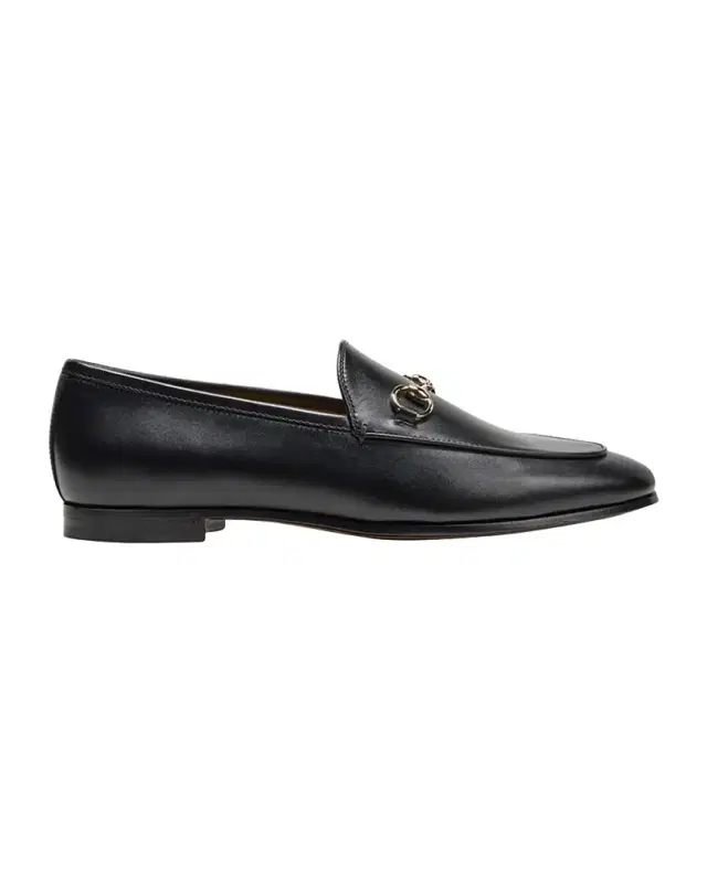 Gucci Jordaan Leather Horsebit Loafers