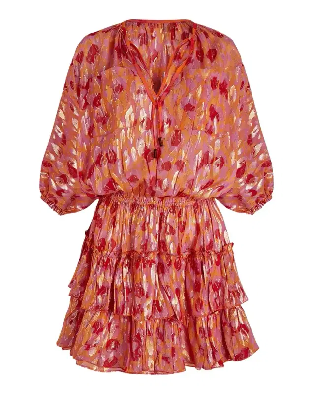 Vilebrequin Abstract Leopard Printed Silk Mini Dress