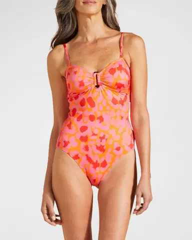 Vilebrequin Abstract Leopard Printed One-Piece Swimsuit | Thumbnail 2