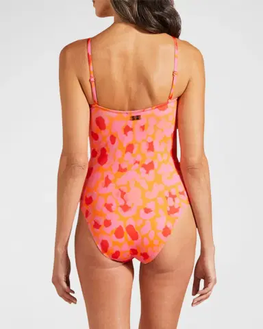 Vilebrequin Abstract Leopard Printed One-Piece Swimsuit | Thumbnail 3