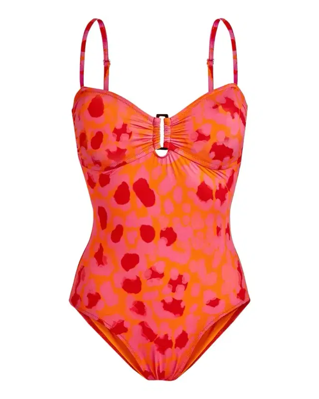 Vilebrequin Abstract Leopard Printed One-Piece Swimsuit