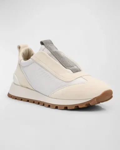 Brunello Cucinelli Monili Laceless Trainer Sneakers | Thumbnail 3 Brunello Cucinelli Monili Laceless Trainer Sneakers | Thumbnail 3