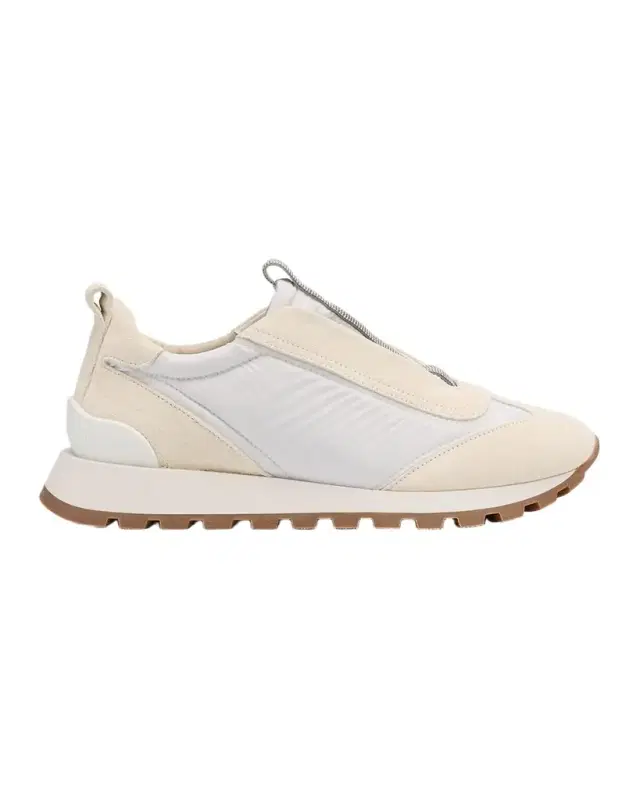 Brunello Cucinelli Monili Laceless Trainer Sneakers