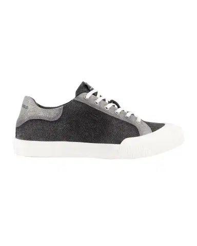 Karl Lagerfeld Paris Men's Denim Side Logo Low-Top Sneakers | Thumbnail 1 Karl Lagerfeld Paris Men's Denim Side Logo Low-Top Sneakers | Thumbnail 1