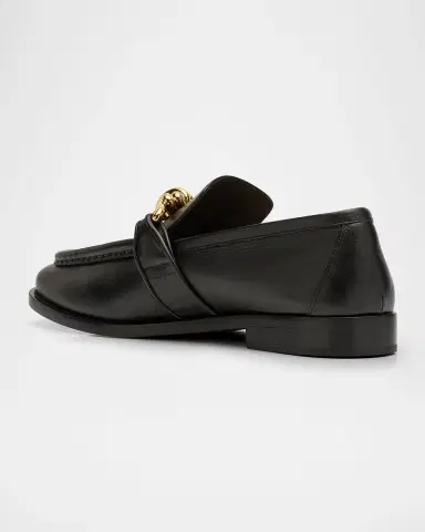 Bottega Veneta Men's Astaire Metallic Knot Napa Loafers | Thumbnail 4