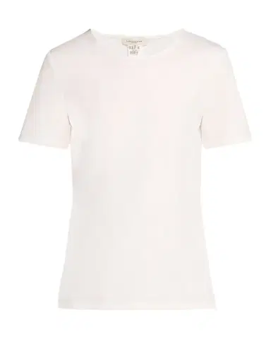 Lafayette 148 New York Ribbed Crewneck Cotton T-Shirt | Thumbnail 1