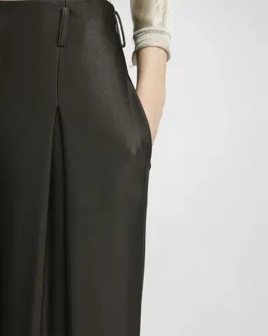 Giorgio Armani Double Jersey Flowy Pleated Trousers | Thumbnail 5