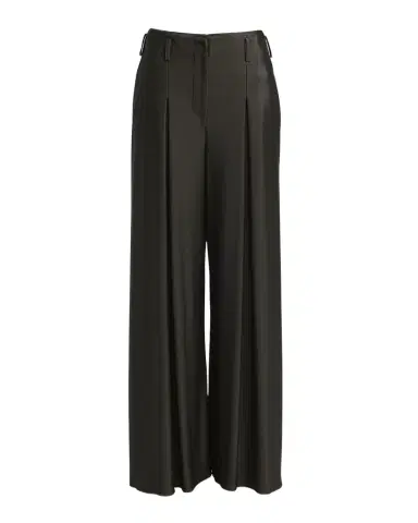 Giorgio Armani Double Jersey Flowy Pleated Trousers | Thumbnail 1