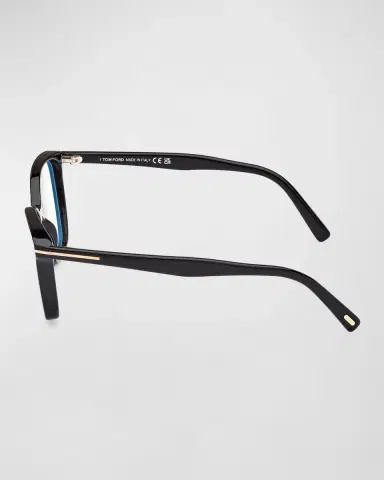 Tom Ford Blue Blocking Sleek Acetate Cat-Eye Glasses | Thumbnail 4