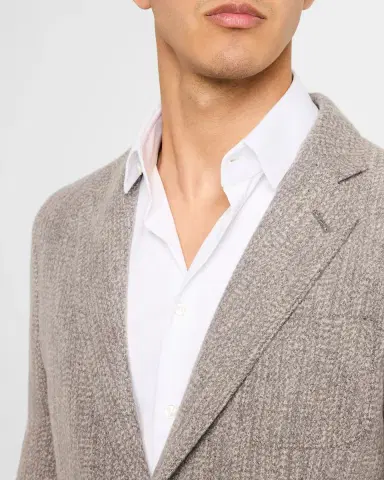 Giorgio Armani Men's Wool-Viscose Deconstructed Blazer | Thumbnail 5