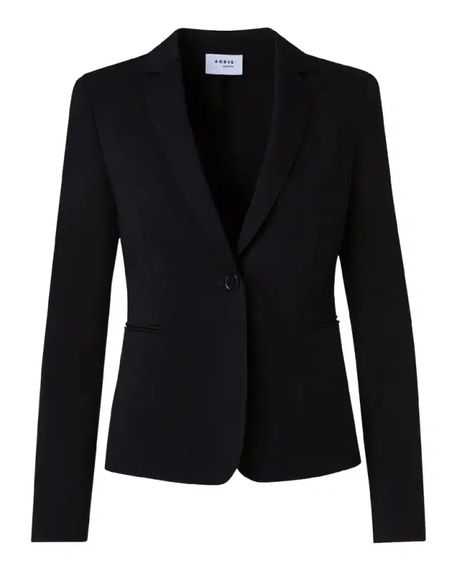 Akris punto Wool Jersey Tailored Blazer Jacket