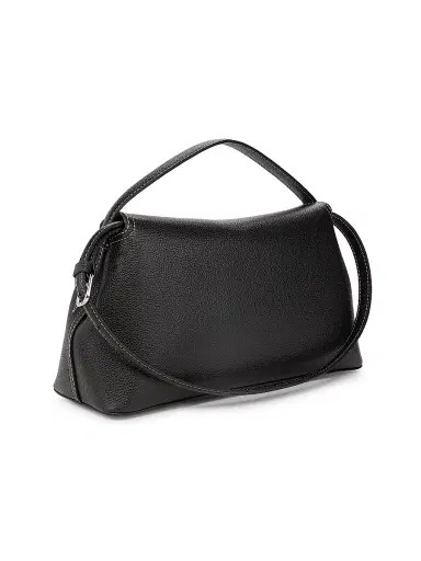Toteme Women's T-Lock Leather Top-Handle Bag - Black | Thumbnail 3