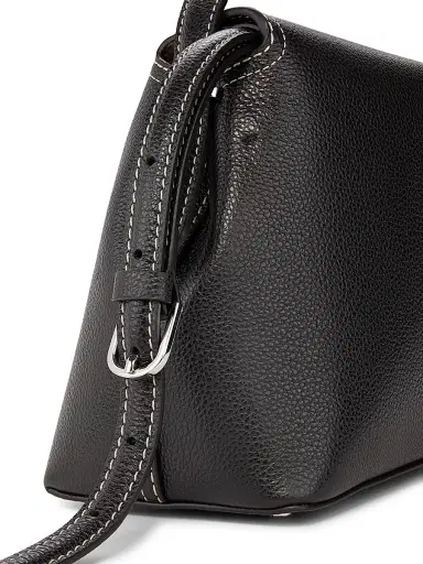 Toteme Women's T-Lock Leather Top-Handle Bag - Black | Thumbnail 5