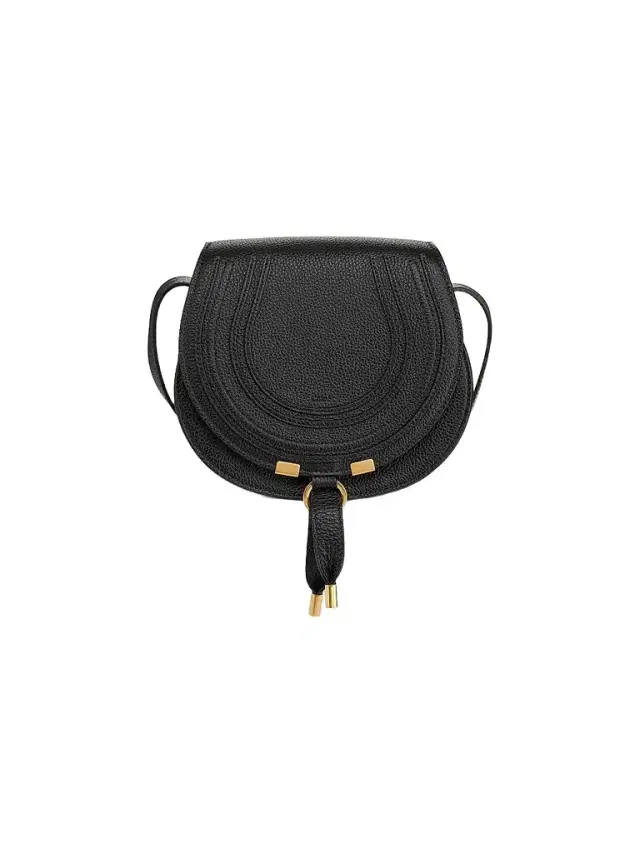 Chloé Women's Mini Marcie Leather Saddle Bag - Black