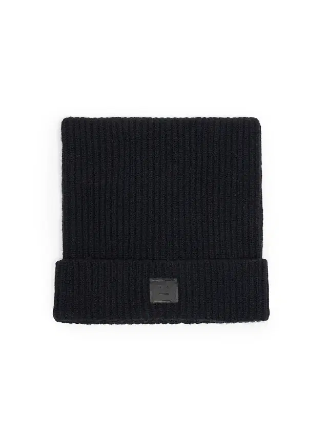 Acne Studios Men's Kua Rib-Knit Beanie - Black