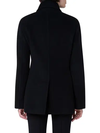 Akris punto Women's Double-Breasted Wool-Blend Pea Coat - Black - Size 14 | Thumbnail 5 Akris punto Women's Double-Breasted Wool-Blend Pea Coat - Black - Size 14 | Thumbnail 5