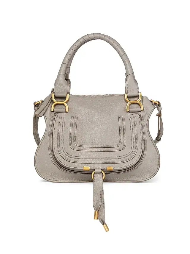 Chloé Women's  Marcie Leather Satchel - Cashmere Grey