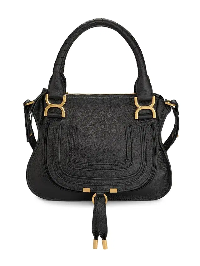 Chloé Women's  Marcie Leather Satchel - Black