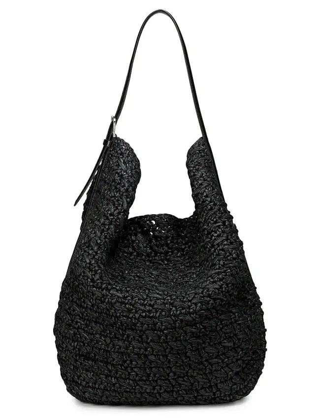 Toteme Women's Raffia Tote Bag - Black