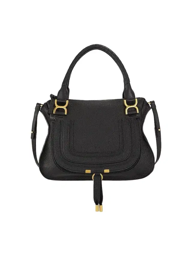 Chloé Women's  Marcie Leather Double Carry Satchel - Black