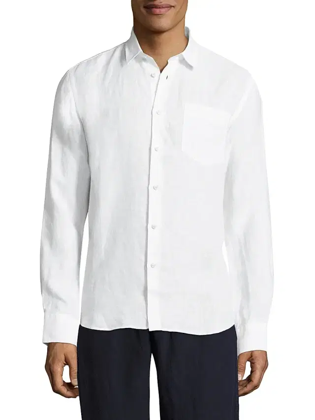 Vilebrequin Men's Lagoon Linen Shirt - White