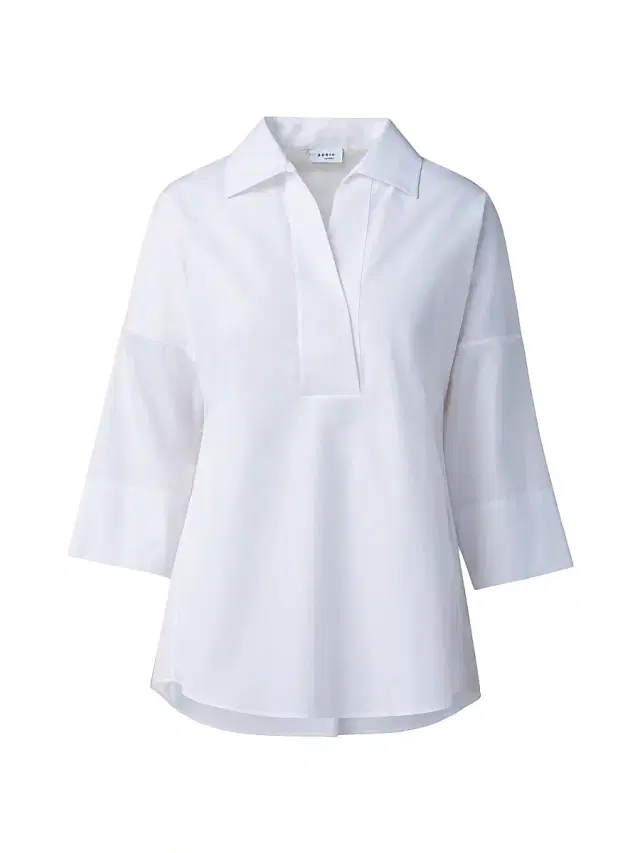 Akris punto Women's Elements Cotton Kimono Blouse - White