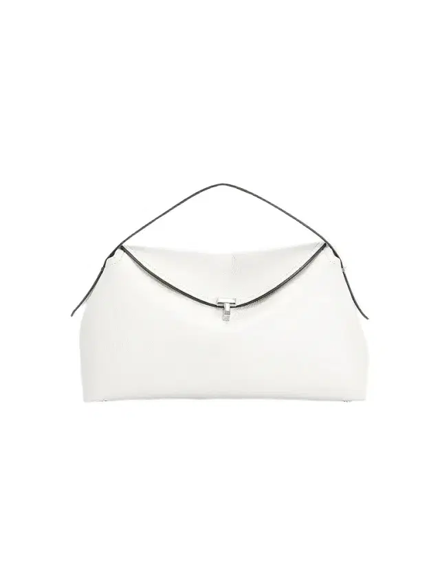 Women's T-Lock Leather Top-Handle Bag - Milk