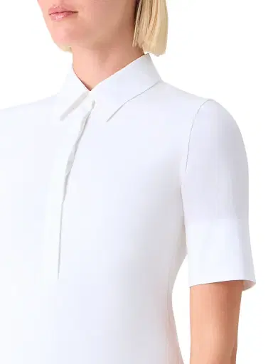 Akris punto Women's Ribbed Stretch-Jersey Polo Shirt | Thumbnail 6 Akris punto Women's Ribbed Stretch-Jersey Polo Shirt | Thumbnail 6