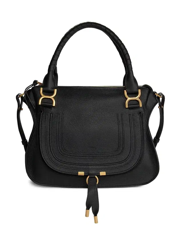 Chloé Women's  Marcie Leather Satchel - Black