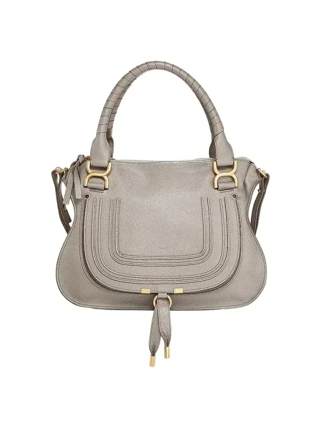 Chloé Women's  Marcie Leather Satchel - Cashmere Grey