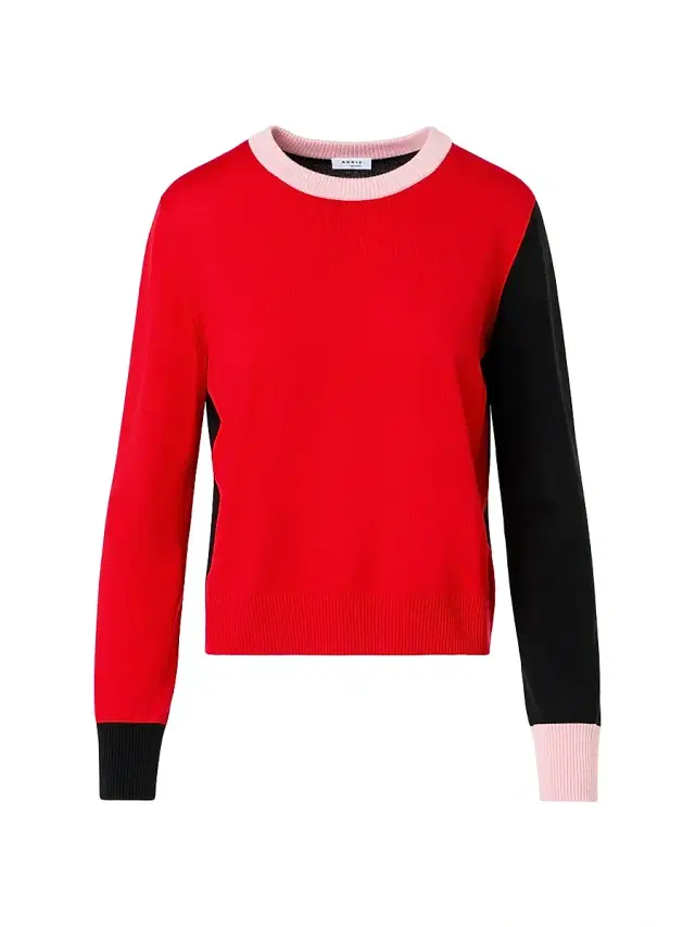 Akris punto Women's Colorblocked Wool Sweater - Bright Red
