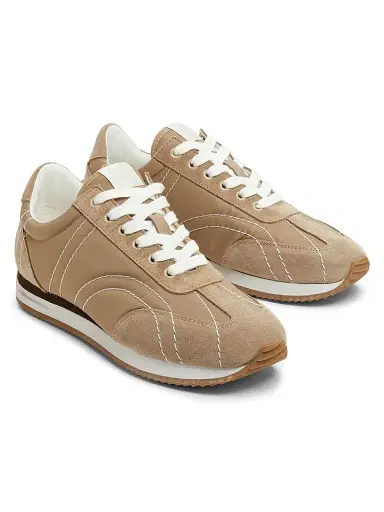 Toteme Women's Sport Low-Top Sneakers - Sand | Thumbnail 2